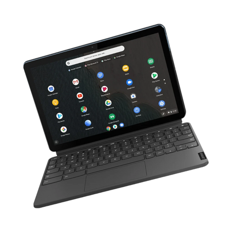 Lenovo IdeaPad Duet 10.1" Multi-Touch 2-in-1 Chromebook, MediaTek Helio P60T, 4GB RAM, 64GB eMMC (Ice Blue & Iron Gray) — Being Shipped