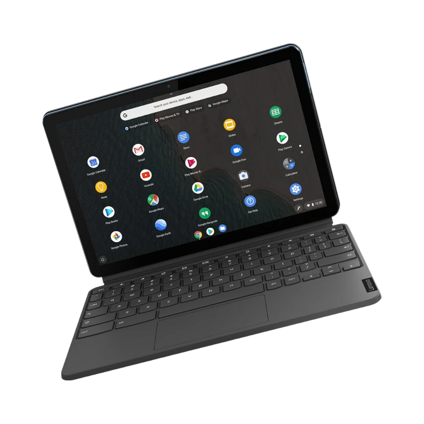 Lenovo IdeaPad Duet 10.1" Multi-Touch 2-in-1 Chromebook, MediaTek Helio P60T, 4GB RAM, 64GB eMMC (Ice Blue & Iron Gray) — Being Shipped