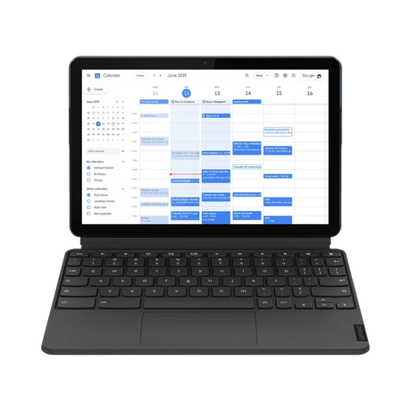 Lenovo IdeaPad Duet 10.1" Multi-Touch 2-in-1 Chromebook, MediaTek Helio P60T, 4GB RAM, 64GB eMMC (Ice Blue & Iron Gray) — Being Shipped