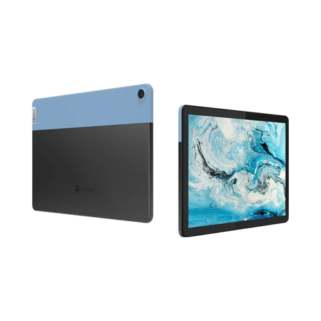 Lenovo IdeaPad Duet 10.1" Multi-Touch 2-in-1 Chromebook, MediaTek Helio P60T, 4GB RAM, 64GB eMMC (Ice Blue & Iron Gray) — Being Shipped