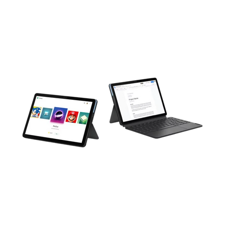 Lenovo IdeaPad Duet 10.1" Multi-Touch 2-in-1 Chromebook, MediaTek Helio P60T, 4GB RAM, 64GB eMMC (Ice Blue & Iron Gray) — Being Shipped