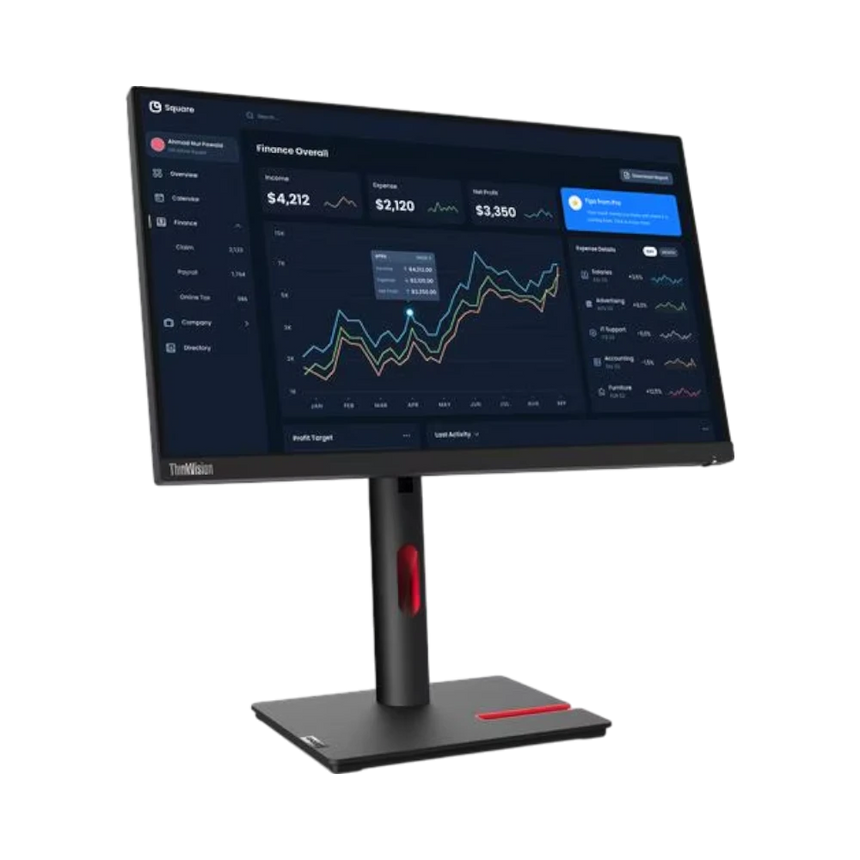 Lenovo ThinkVision T22i-30 21.5" 16:9 60Hz FHD WLED LCD Monitor (Raven Black) — Being Shipped