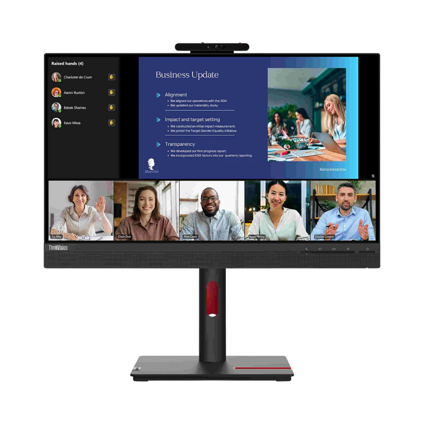 Lenovo ThinkVision 23.8" 16:9 75Hz FHD IPS Video Conferencing Monitor — Being Shipped