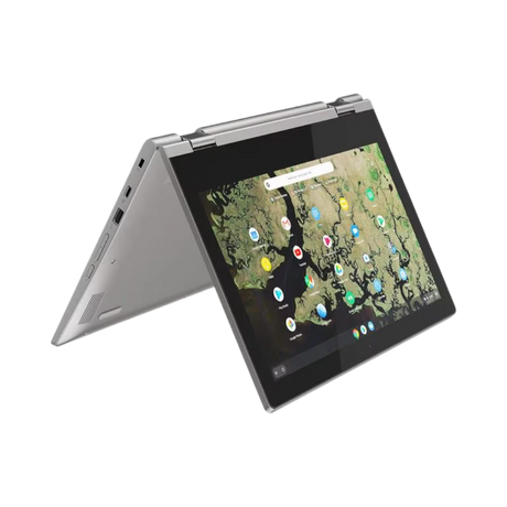 Lenovo Chromebook C340-11 11.6" Notebook, Intel Celeron N4000, 4GB RAM, 32GB eMMC (Platinum Grey) — Being Shipped