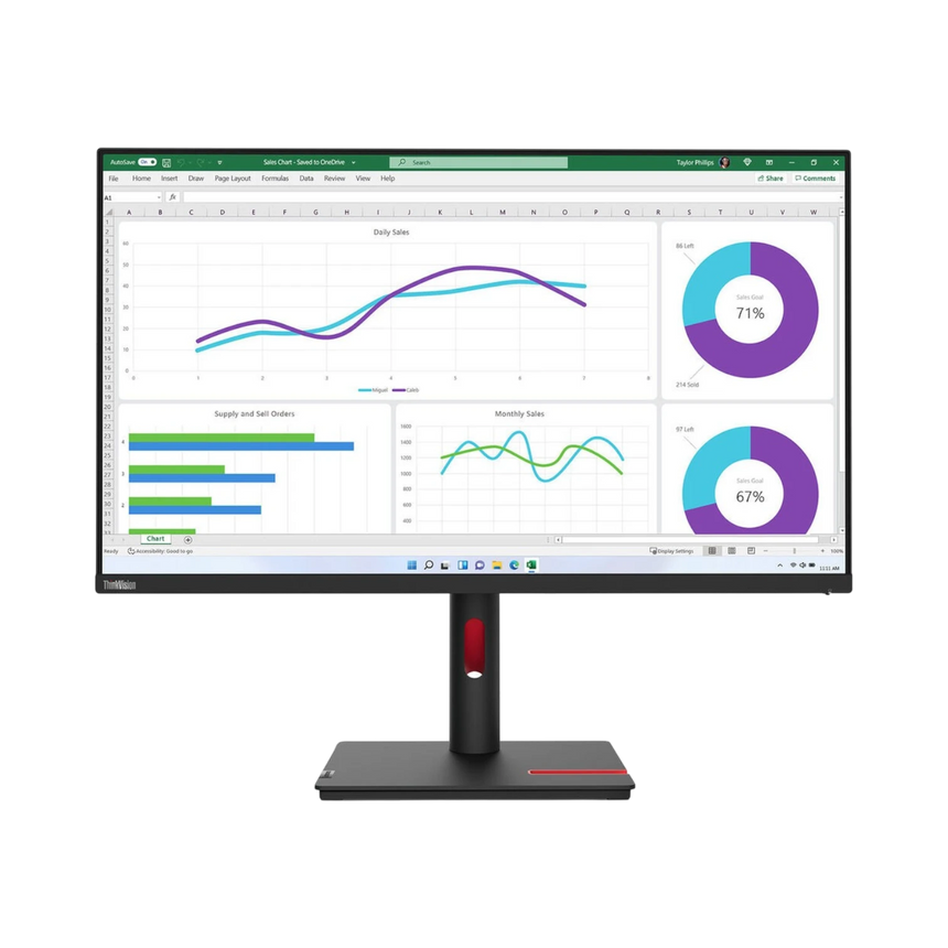 Lenovo ThinkVision T32h-30 31.5" 16:9 60Hz QHD IPS Monitor — Being Shipped
