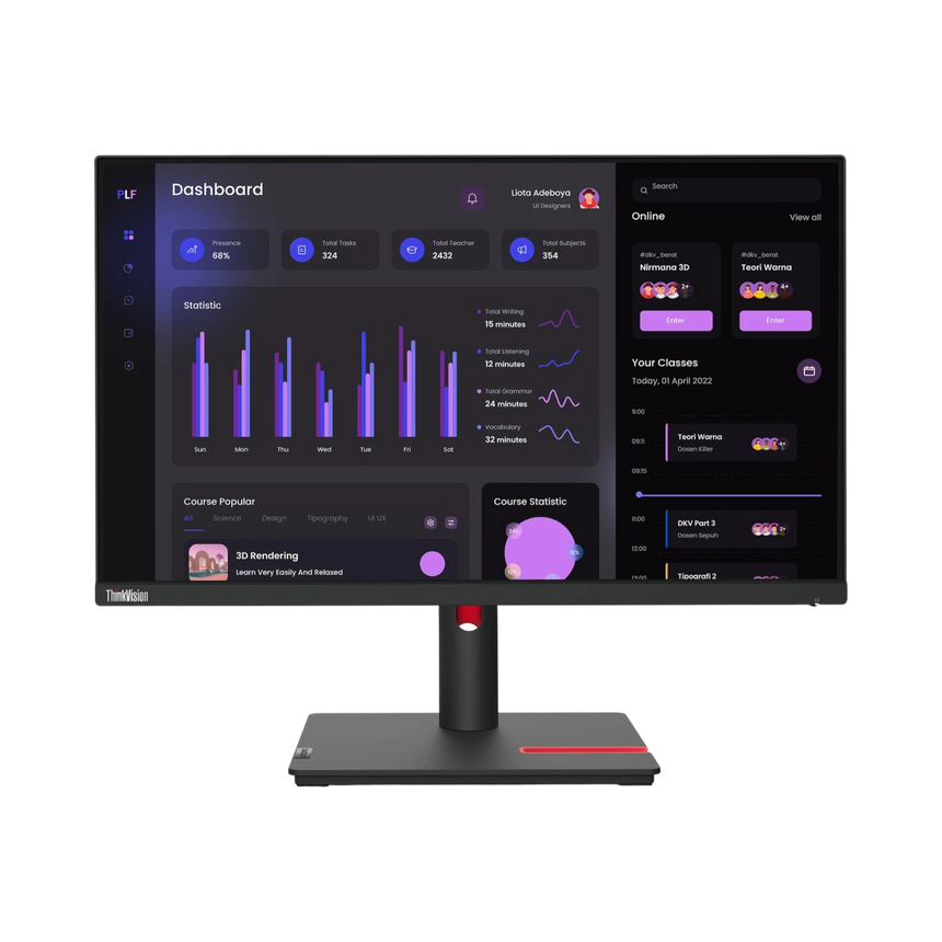 Lenovo ThinkVision T24i-30 23.8" 16:9 60Hz FHD IPS Monitor — Being Shipped