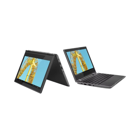Lenovo 300e Windows 2nd Gen 11.6" Touchscreen Convertible 2-in-1 Notebook, Intel Celeron N4120, 4GB RAM, 128GB SSD — Being Shipped