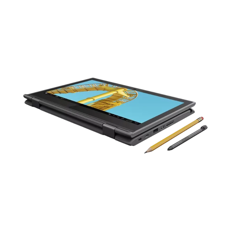 Lenovo 300e Windows 2nd Gen 11.6" Touchscreen Convertible 2-in-1 Notebook, Intel Celeron N4120, 4GB RAM, 128GB SSD — Being Shipped