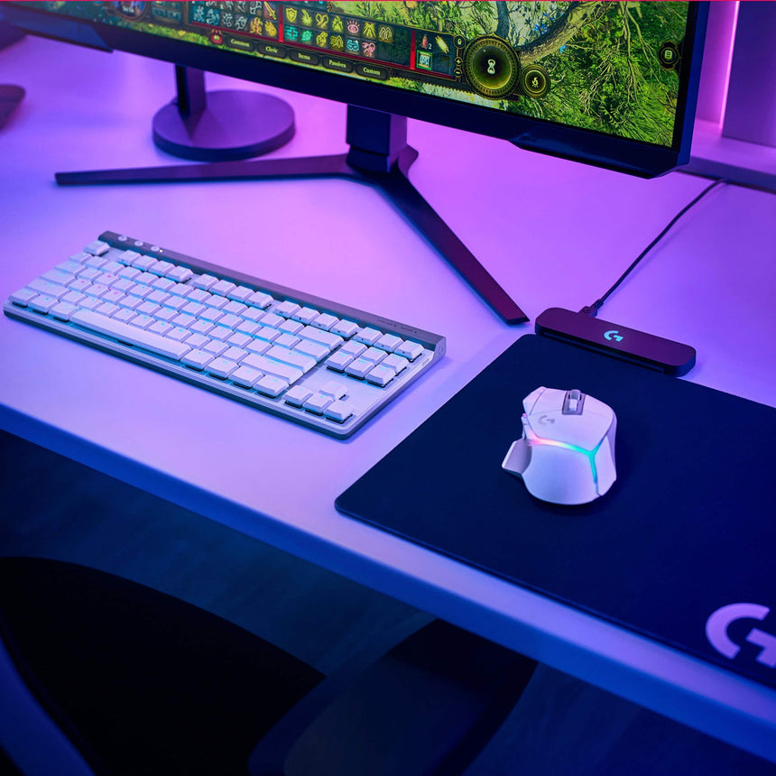 Logitech G G515 LIGHTSPEED TKL Wireless RGB Mechanical Gaming Keyboard (White, GL Linear) — Being Shipped