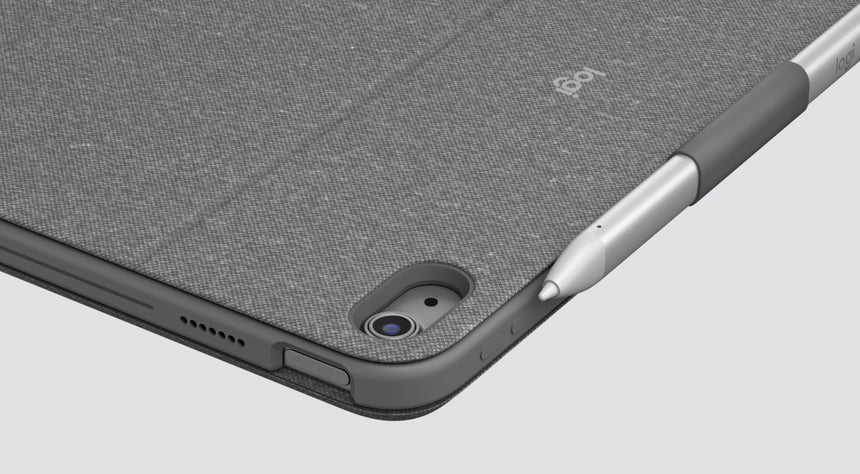 Logitech Combo Touch Backlit Keyboard Case for Apple 13" iPad Air M2/M3 (Oxford Gray) — Being Shipped