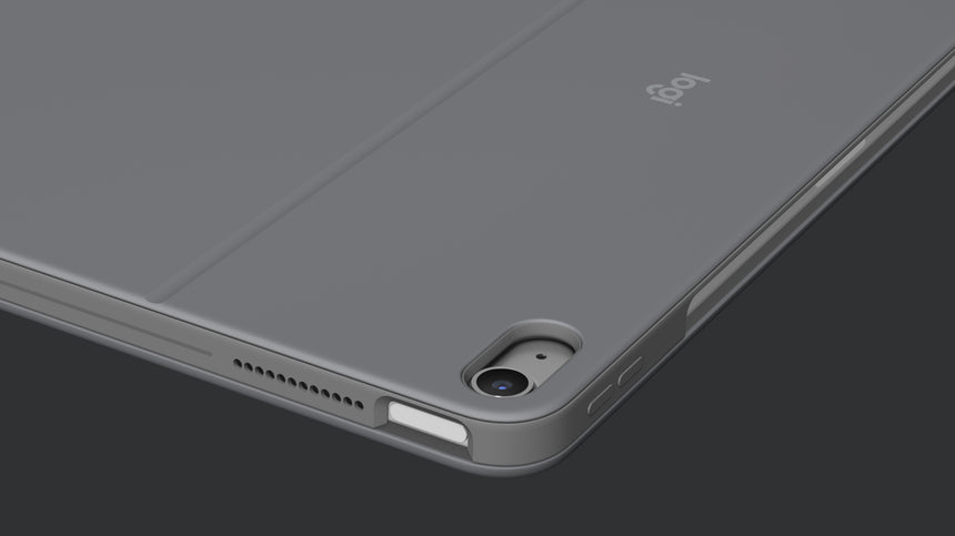 Logitech Combo Touch Backlit Keyboard Case for Apple 13" iPad Air M2/M3 (Oxford Gray) — Being Shipped