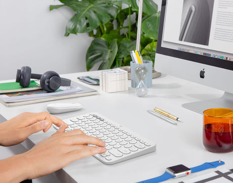 Logitech K380 Multi-Device Bluetooth Keyboard for Mac (Off-White) — Being Shipped