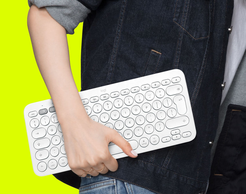 Logitech K380 Multi-Device Bluetooth Keyboard for Mac (Off-White) — Being Shipped