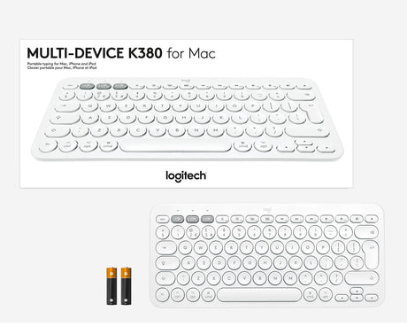 Logitech K380 Multi-Device Bluetooth Keyboard for Mac (Off-White) — Being Shipped