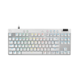 Logitech G Pro X TKL RAPID RGB Gaming Keyboard (White) — Being Shipped