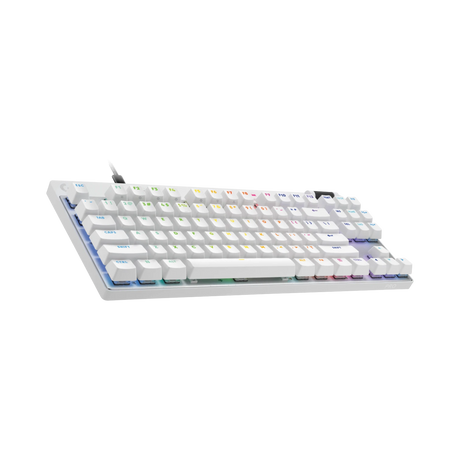 Logitech G Pro X TKL RAPID RGB Gaming Keyboard (White) — Being Shipped