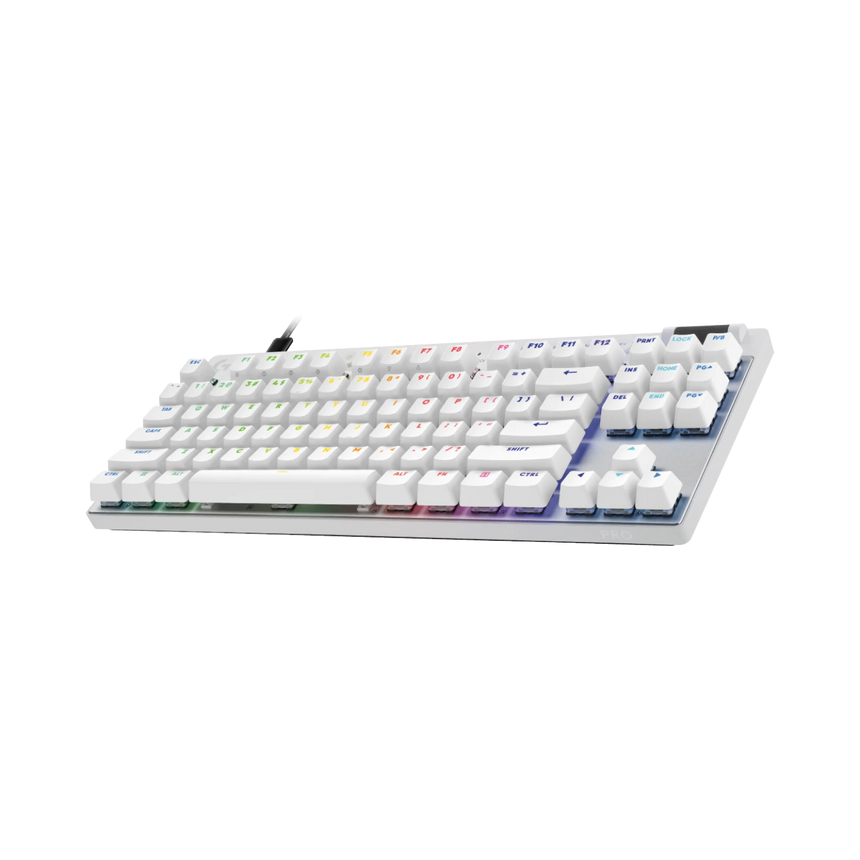 Logitech G Pro X TKL RAPID RGB Gaming Keyboard (White) — Being Shipped