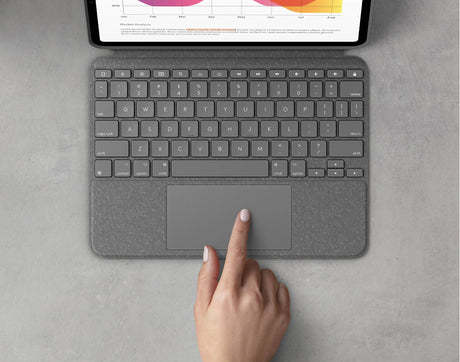 Logitech Combo Touch Backlit Keyboard Case for Apple 10.9" iPad Air (Oxford Gray) — Being Shipped