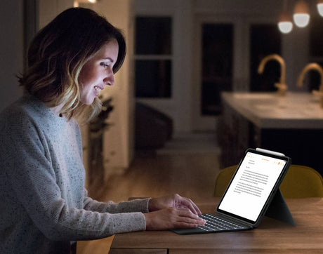 Logitech Combo Touch Backlit Keyboard Case for Apple 10.9" iPad Air (Oxford Gray) — Being Shipped