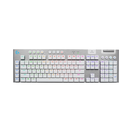 Logitech G G915 X LIGHTSPEED Low-Profile Wireless RGB Mechanical Gaming Keyboard (White, GL Tactile) — Being Shipped
