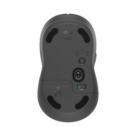 Logitech Signature Plus M750 Wireless Ergonomic Curved Ambidextrous Optical Mouse (Graphite) — Being Shipped