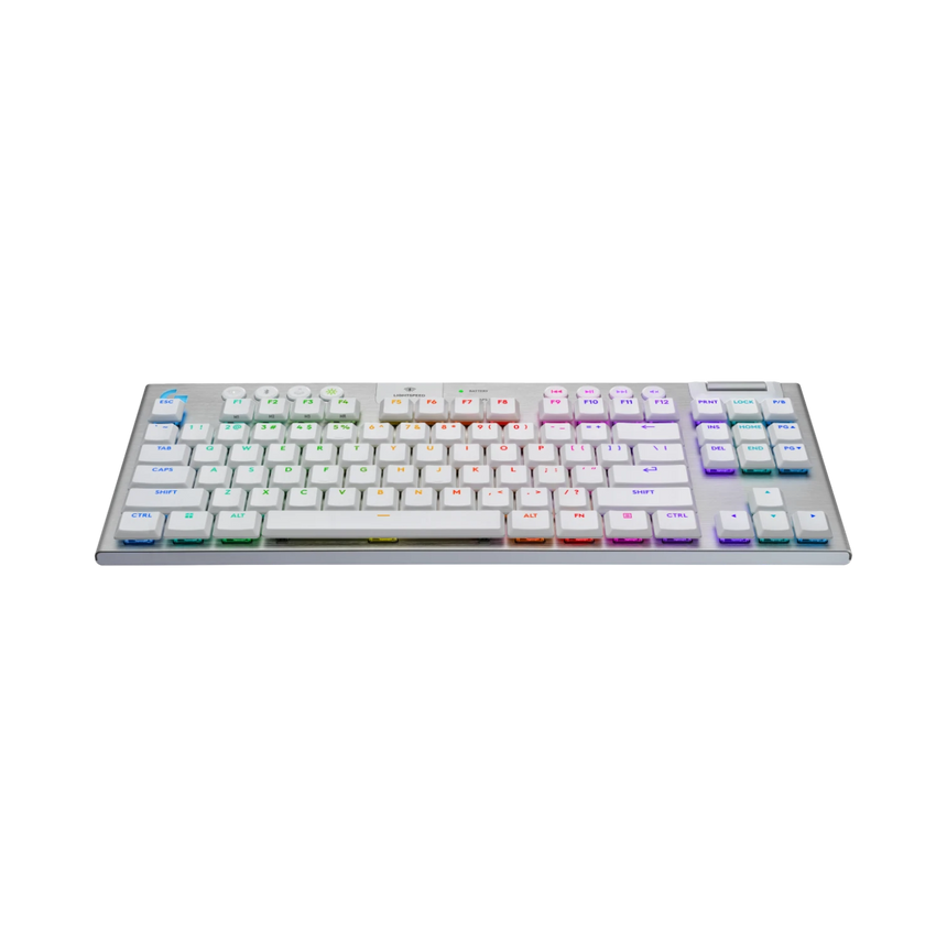 Logitech G G915 X LIGHTSPEED TKL LP Wireless RGB Mechanical Gaming Keyboard (White, GL Tactile) — Being Shipped