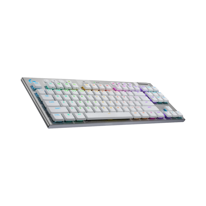 Logitech G G915 X LIGHTSPEED TKL LP Wireless RGB Mechanical Gaming Keyboard (White, GL Tactile) — Being Shipped