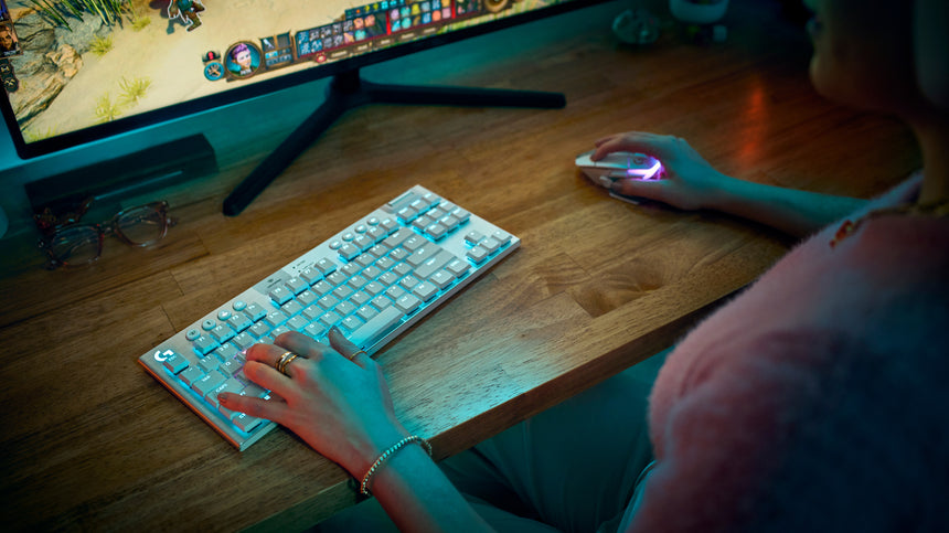 Logitech G G915 X LIGHTSPEED TKL LP Wireless RGB Mechanical Gaming Keyboard (White, GL Tactile) — Being Shipped