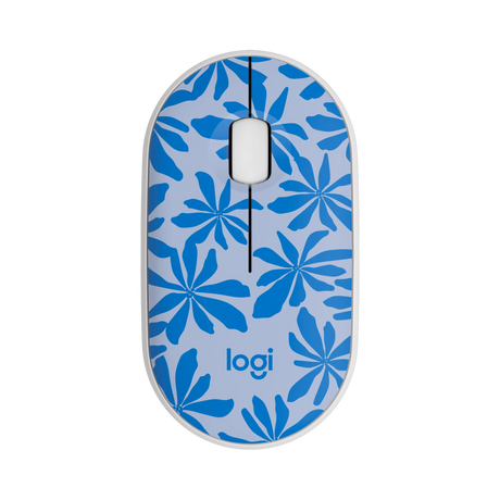 Logitech M340 Wireless Mouse (Blue Floral) — Being Shipped