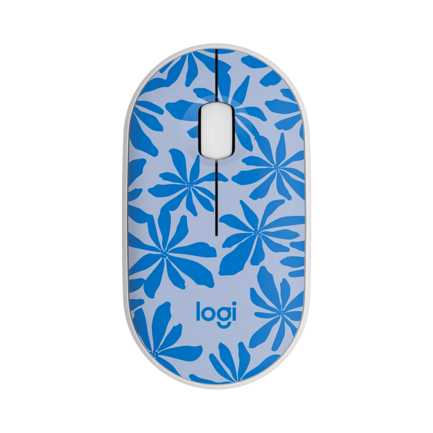 Logitech M340 Wireless Mouse (Blue Floral) — Being Shipped