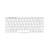 Logitech KEYS-TO-GO 2 Wireless Keyboard for iPad, iOS & Mac with Cover (Pale Gray) — Being Shipped