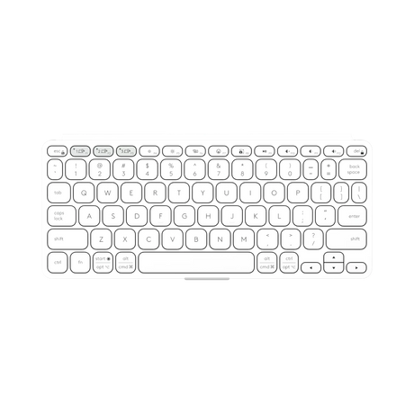 Logitech KEYS-TO-GO 2 Wireless Keyboard for iPad, iOS & Mac with Cover (Pale Gray) — Being Shipped