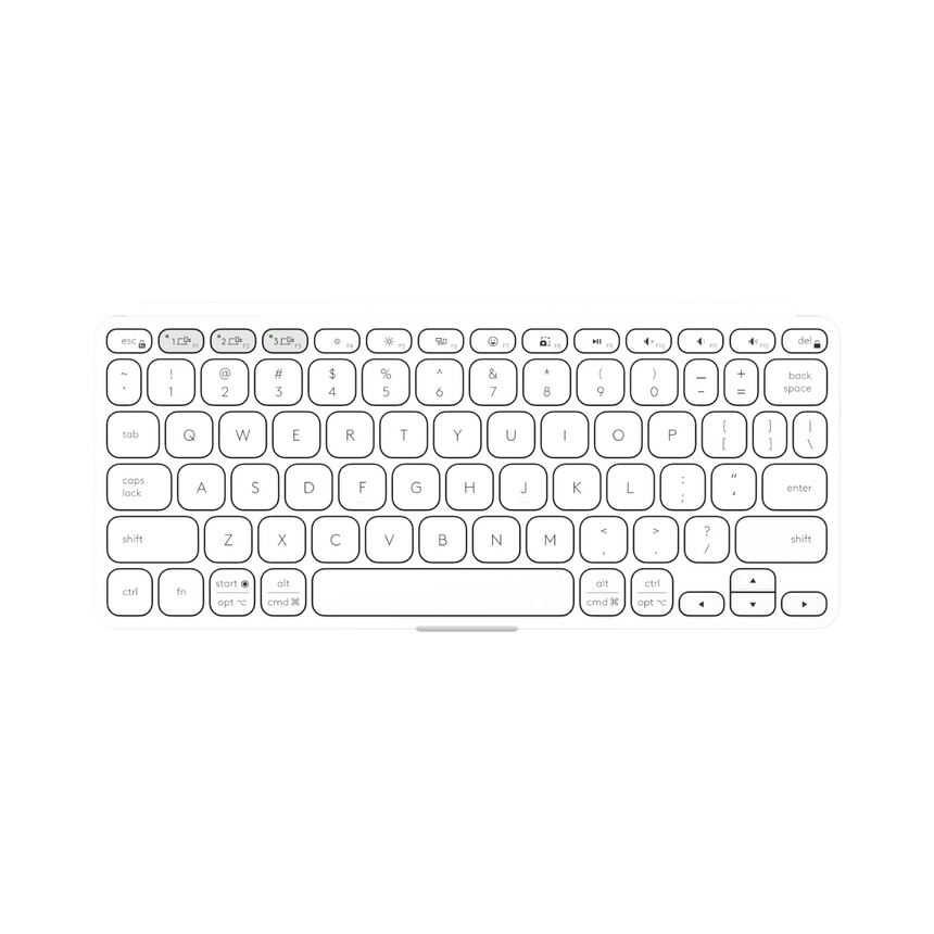 Logitech KEYS-TO-GO 2 Wireless Keyboard for iPad, iOS & Mac with Cover (Pale Gray) — Being Shipped