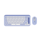 Logitech POP ICON Wireless Keyboard & Mouse Combo (Lilac & Off-White) — Being Shipped