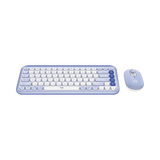 Logitech POP ICON Wireless Keyboard & Mouse Combo (Lilac & Off-White) — Being Shipped