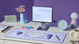 Logitech POP ICON Wireless Keyboard & Mouse Combo (Lilac & Off-White) — Being Shipped