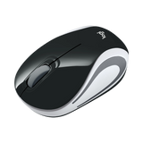 Logitech M187 Mini Wireless Optical Wireless Ambidextrous Mouse (Black& White) — Being Shipped