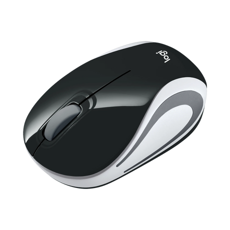 Logitech M187 Mini Wireless Optical Wireless Ambidextrous Mouse (Black& White) — Being Shipped