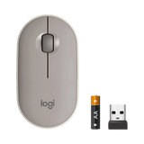 Logitech Pebble M350 Wireless Optical Ambidextrous Mouse (Sand) — Being Shipped