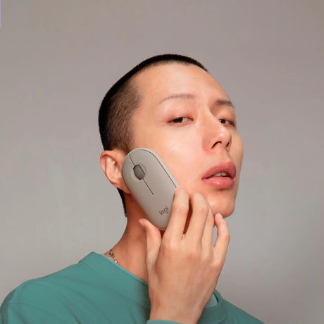 Logitech Pebble M350 Wireless Optical Ambidextrous Mouse (Sand) — Being Shipped