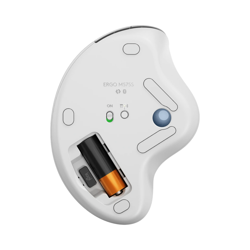 Logitech Ergo M575S Wireless Trackball Mouse (Off-White) — Being Shipped
