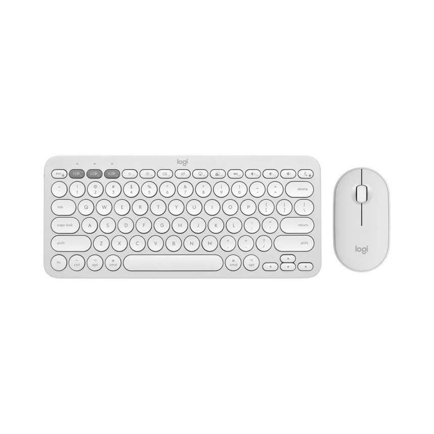 Logitech Pebble 2 Wireless Keyboard & Mouse Combo for Mac (Tonal White) — Being Shipped
