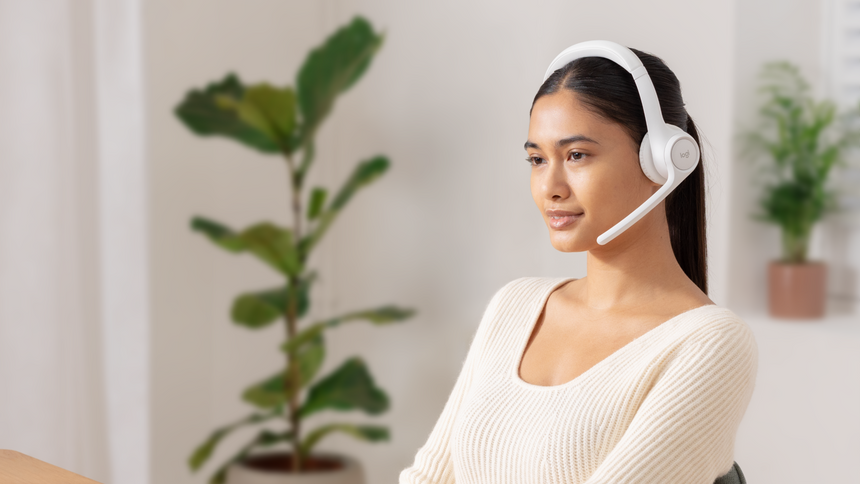 Logitech Zone 300 Wireless Headset (Off-White) — Being Shipped