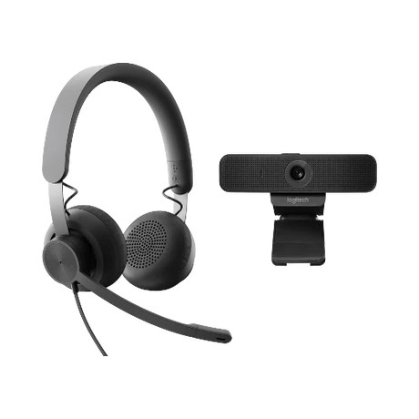Logitech Zone C925e Wired Personal Video Collaboration Headset & Webcam Kit (Graphite) — Being Shipped