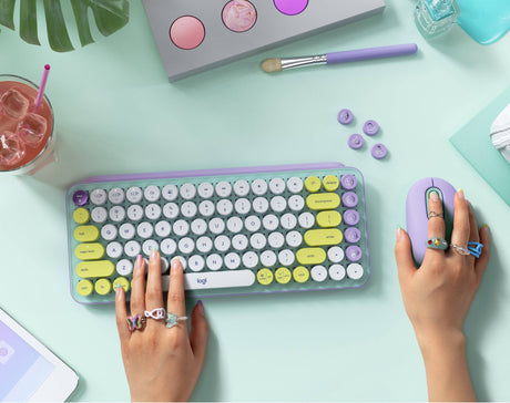 Logitech POP Keys Wireless Bluetooth Mechanical Keyboard (Daydream Mint) — Being Shipped