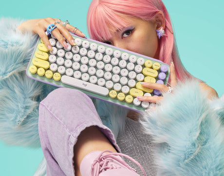 Logitech POP Keys Wireless Bluetooth Mechanical Keyboard (Daydream Mint) — Being Shipped
