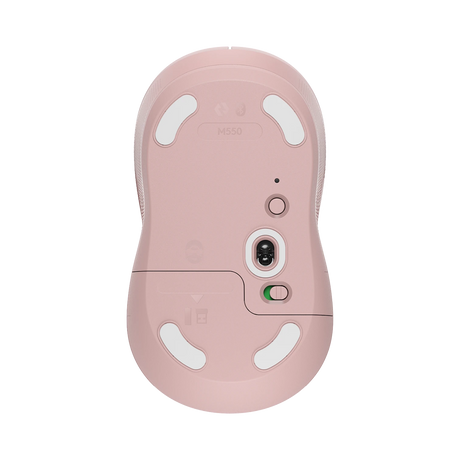 Logitech - Signature M550 Bluetooth Optical Ambidextrous Mouse (Rose) — Being Shipped