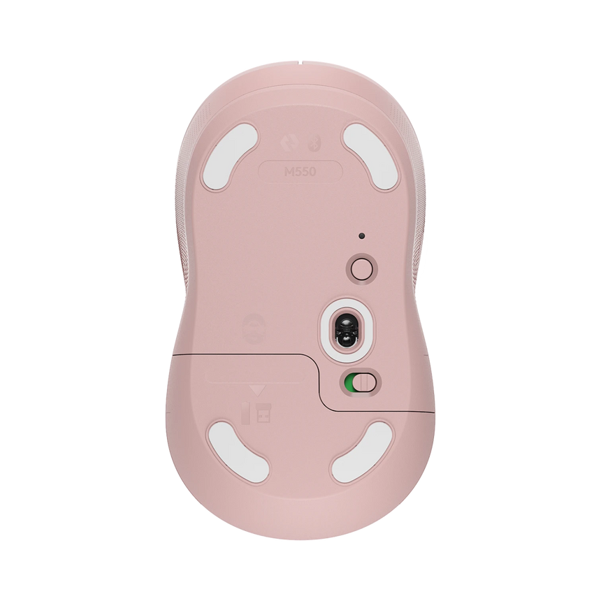 Logitech - Signature M550 Bluetooth Optical Ambidextrous Mouse (Rose) — Being Shipped
