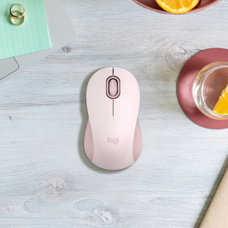 Logitech - Signature M550 Bluetooth Optical Ambidextrous Mouse (Rose) — Being Shipped