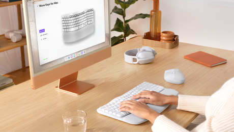 Logitech Wave Keys for Mac Wireless Ergonomic Keyboard (Off-White) — Being Shipped